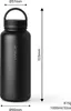 Trinkflasche Edelstahl 1L Thermo Flasche Sport isoliert Produktbild-Vorschau 3