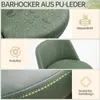 Lot de 2 tabourets de bar Tabouret de bar pivotant à 360° Voir les images du produit 5