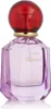 A perfume bottle with a red cap and a faceted purple glass bottle. Voir les images du produit