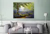MuchoWow® Poster Gemälde - Natur - Wald - Blumen - Ölfarbe Produktbild-Vorschau 5