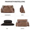 Damen Umhängetasche Klein, Vintage Schultertasche Crossbody Produktbild-Vorschau 6