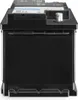 A black car battery is shown from a slightly elevated front-side angle against a white background. Produktbild-Vorschau