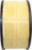 A close-up side view of a yellow air filter with black edges. Produktbild-Vorschau