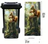 GKA Mülltonnenaufkleber Eichhörnchen auf Baumstamm Produktbild-Vorschau 4