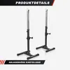 GORILLA SPORTS® Squat Rack – Verstellbar, 52 x 53 x 105–172 Produktbild-Vorschau 2
