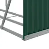 vidaXL Riparo per legna da ardere Verde 180x45x100 cm Anteprima dell’immagine prodotto 6