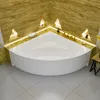 ECOLAM Badewanne Eckbadewanne DINA 140x140 cm + Schürze Produktbild-Vorschau 5