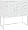 vidaXL Príborník biely 75x35x75 cm Oceľ Náhľad obrázku produktu 2