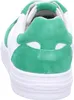The back view of a white and green sneaker. Produktbild-Vorschau