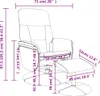 vidaXL Massagesessel mit Fußhocker Dunkelgrau Samt Produktbild-Vorschau 7