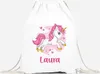 Einhorn Turnbeutel mit Namen SpecialMe® weiß unisize Produktbild-Vorschau 2