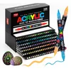 GuangNa Acrylmarker 168 Farben Doppelspitze – Weiche Produktbild-Vorschau 1