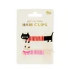 Haarspange Katzen Haarklammer 2-tlg. Set ca. 2,2x7,1x1,4 cm Produktbild-Vorschau 2