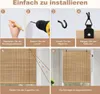 WOLTU Bambusrollo Sonnenschutz Sichtschutz, Seitenzugrollo Produktbild-Vorschau 7