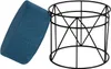 Pouf en métal bleu Voir les images du produit 4