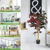 COSTWAY Kunstpflanze 120cm, Kunstbaum Indoor & Outdoor, Produktbild-Vorschau 2