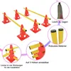 YZNAHRE 6er Steckhürdenset 12 Kegel + 6 Stangen Agility Produktbild-Vorschau 3
