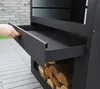 Westmann acier Barbecue four de terrasse noir 41x70x229 cm Voir les images du produit 5