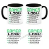 Gamer Logik Kaffeebecher Schwarz in grün Produktbild-Vorschau 4