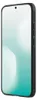 A black phone case is shown from a side angle against a gradient background. Produktbild-Vorschau