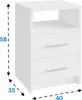 MATKAM Nachttisch in klassischer Optik | H/B/T 58,5 x 40 x Produktbild-Vorschau 3