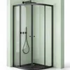 Mai & Mai Duschkabine 90x90 viertelkreis Schwarz Dusche Produktbild-Vorschau 1