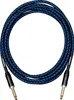Cascha Professional Line Guitar Cable Tweed Blue 3 m Rovný Náhľad obrázku produktu 2