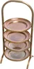Casa Padrino Luxus Etagere mit Tragegriff Vintage Messing Podgląd zdjęcia produktu 2