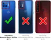 Three phone backs showing compatibility for a phone case. One phone has a green checkmark, indicating it is compatible, while the other two have red X's, indicating incompatibility. Náhled obrázku produktu