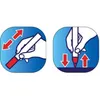 Two instructional icons showing how to use a marker. Produktbild-Vorschau