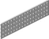 Stahl-Lochplatte Material STA weiß L.800mm B.200mm Produktbild-Vorschau 1