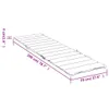 vidaXL Coussin pour chaise longue Rose Tissu Oxford Voir les images du produit 8