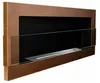 Cheminée bioéthanol Nice-House 900x400mm brun avec verre. Voir les images du produit 2