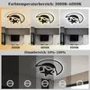 Lampada da soffitto a led Lampada da soffitto nera Moderna Anteprima dell’immagine prodotto 7