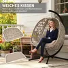 Outsunny hangstoel, tweepersoons hangstoel met kussen, Productafbeelding-voorbeeld 10