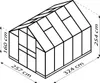 Vitavia Gewächshaus "Domus 8300" smaragd 8,3 m² 6 mm HKP Produktbild-Vorschau 3