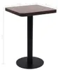 vidaXL Bistro stůl tmavě hnědý 50x50 cm MDF Náhled obrázku produktu 5