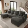 Merax U-förmiges Ecksofa 6-Sitzer, Soffa mit Produktbild-Vorschau 1
