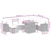 Modulares 9-tlg. Garten-Lounge-Set, Poly Rattan Schwarz, Produktbild-Vorschau 3
