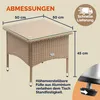 CASARIA® Tavolino da Giardino Esterno in Polyrattan Anteprima dell’immagine prodotto 7