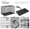 tectake® Hundekäfig-Gitterbox Luna klappbar, mit 2 Produktbild-Vorschau 3
