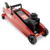 A red hydraulic trolley jack is shown on a white background. Produktbild-Vorschau