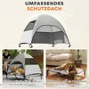 Lit pour chien PawHut Outdoor avec toit, Lit surélevé pour Voir les images du produit 4