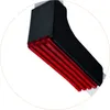 A close-up view of the corner of a black and red step stool. Podgląd zdjęcia produktu