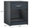 CASARIA® Comodino Camera da Letto 50x40x35cm Comodini con Anteprima dell’immagine prodotto 6