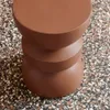 Tavolino, lato divano, comodino metallo, Terracotta Anteprima dell’immagine prodotto 6