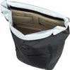 The interior of a black backpack is shown, with various compartments and pockets visible. Anteprima dell’immagine prodotto