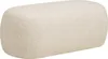 A cream-colored ottoman on a white background. Voir les images du produit