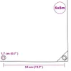 Plandeka 650 G/M², 6 X 8 M, Zielona Lumarko! Podgląd zdjęcia produktu 5