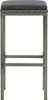 The Living Store Barhocker mit Kissen 3 Stk. Grau Poly Produktbild-Vorschau 4